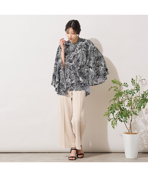 PISANO / ピサーノ シャツ・ブラウス | 【手洗いOK】3Way・花火プリントケープブラウス | 詳細5