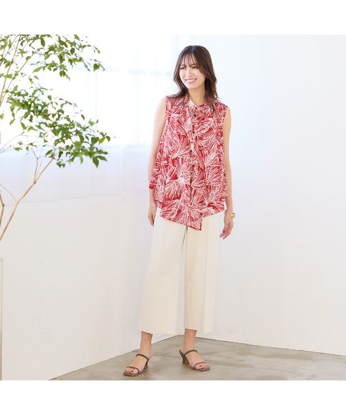 PISANO / ピサーノ シャツ・ブラウス | 【手洗いOK】3Way・花火プリントケープブラウス | 詳細10