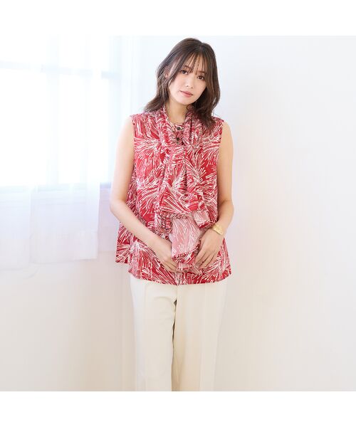 PISANO / ピサーノ シャツ・ブラウス | 【手洗いOK】3Way・花火プリントケープブラウス | 詳細16