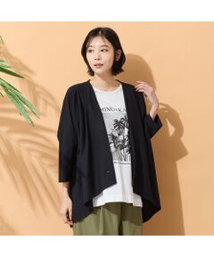 PISANO / ピサーノ カーディガン・ボレロ | 【手洗いOK】ドルマンスリーブタックカーディガン