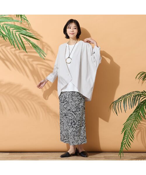 PISANO / ピサーノ カーディガン・ボレロ | 【手洗いOK】ドルマンスリーブタックカーディガン | 詳細6