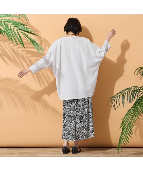 PISANO / ピサーノ カーディガン・ボレロ | 【手洗いOK】ドルマンスリーブタックカーディガン | 詳細8