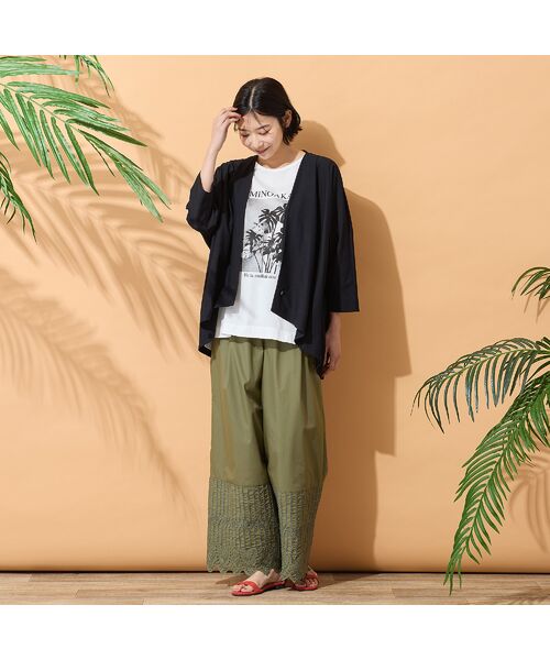 PISANO / ピサーノ カーディガン・ボレロ | 【手洗いOK】ドルマンスリーブタックカーディガン | 詳細11