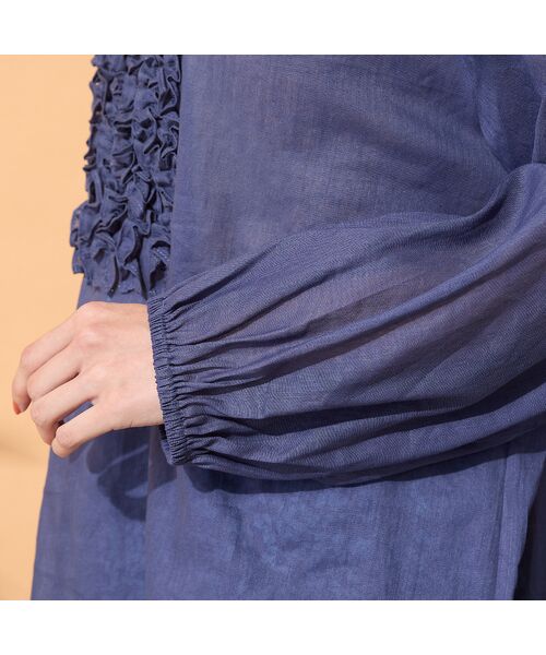 PISANO / ピサーノ シャツ・ブラウス | 【手洗いOK】コットンリネン・フロントフリルブラウス | 詳細14