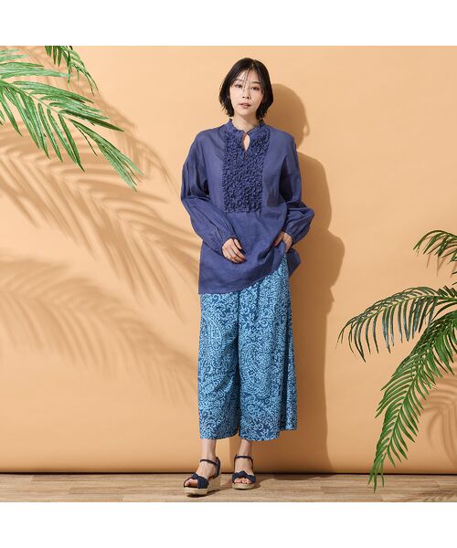 PISANO / ピサーノ シャツ・ブラウス | 【手洗いOK】コットンリネン・フロントフリルブラウス | 詳細8