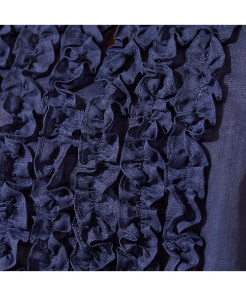 PISANO / ピサーノ シャツ・ブラウス | 【手洗いOK】コットンリネン・フロントフリルブラウス | 詳細12