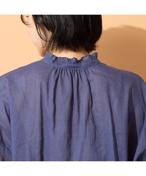 PISANO / ピサーノ シャツ・ブラウス | 【手洗いOK】コットンリネン・フロントフリルブラウス | 詳細13
