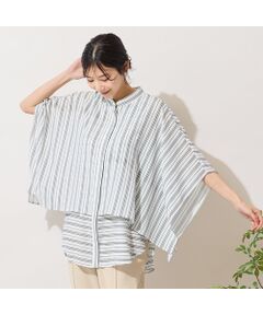 PISANO / ピサーノ シャツ・ブラウス | 【手洗いOK】ストライプ×ボーダーレイヤード風ブラウス