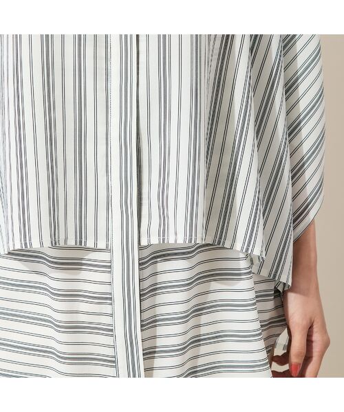PISANO / ピサーノ シャツ・ブラウス | 【手洗いOK】ストライプ×ボーダーレイヤード風ブラウス | 詳細18