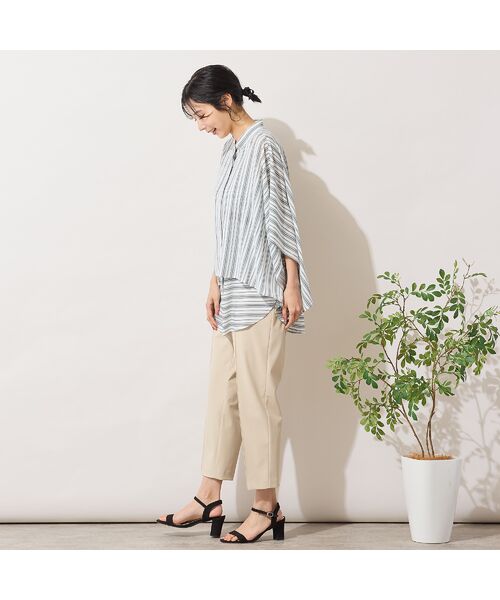 PISANO / ピサーノ シャツ・ブラウス | 【手洗いOK】ストライプ×ボーダーレイヤード風ブラウス | 詳細14