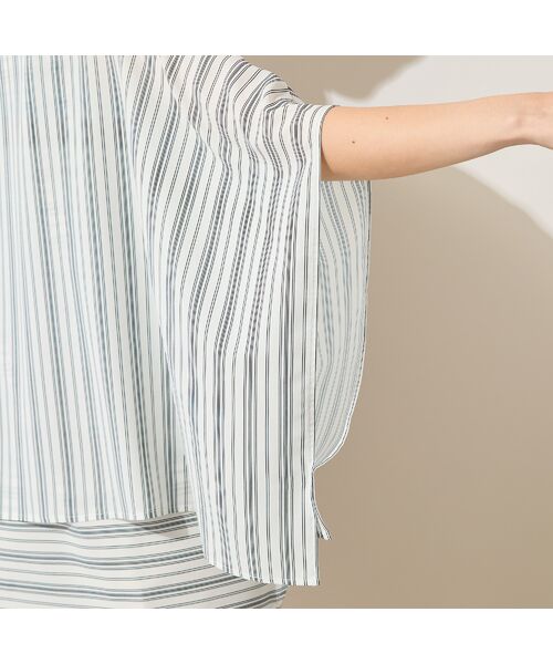 PISANO / ピサーノ シャツ・ブラウス | 【手洗いOK】ストライプ×ボーダーレイヤード風ブラウス | 詳細17