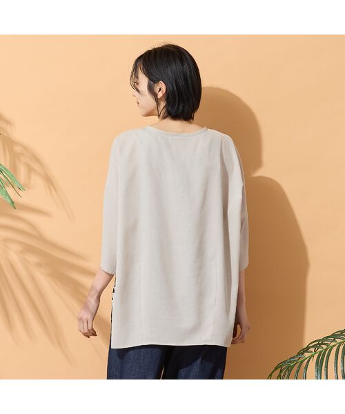 PISANO / ピサーノ シャツ・ブラウス | 【手洗いOK】ボタニカルプリントリラックスブラウス | 詳細2