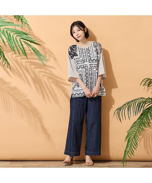 PISANO / ピサーノ シャツ・ブラウス | 【手洗いOK】ボタニカルプリントリラックスブラウス | 詳細4