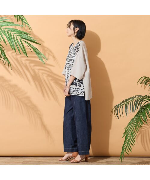 PISANO / ピサーノ シャツ・ブラウス | 【手洗いOK】ボタニカルプリントリラックスブラウス | 詳細7