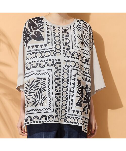 PISANO / ピサーノ シャツ・ブラウス | 【手洗いOK】ボタニカルプリントリラックスブラウス | 詳細8