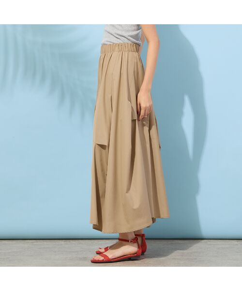 PISANO / ピサーノ ミニ・ひざ丈スカート | 【手洗いOK・セットアップ対応】タイプライター・ボリュームタックスカート | 詳細1