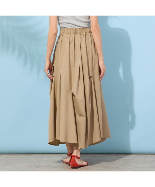 PISANO / ピサーノ ミニ・ひざ丈スカート | 【手洗いOK・セットアップ対応】タイプライター・ボリュームタックスカート | 詳細2