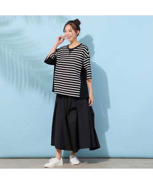 PISANO / ピサーノ ミニ・ひざ丈スカート | 【手洗いOK・セットアップ対応】タイプライター・ボリュームタックスカート | 詳細13