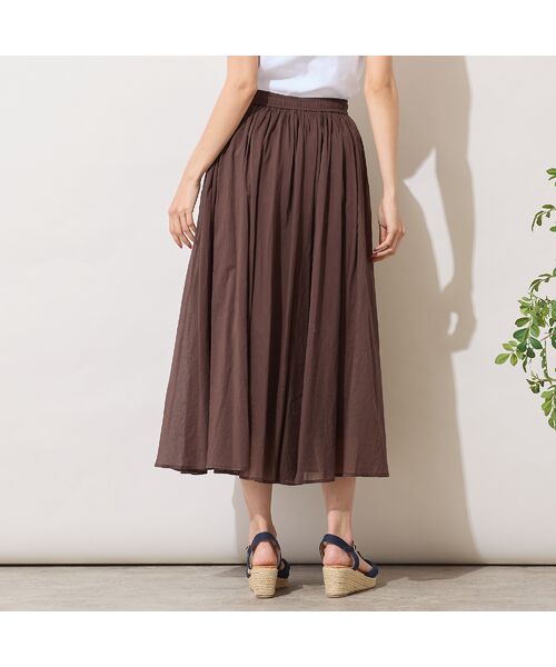 PISANO / ピサーノ ミニ・ひざ丈スカート | 【手洗いOK・綿100％】綿シフォンスカート | 詳細5