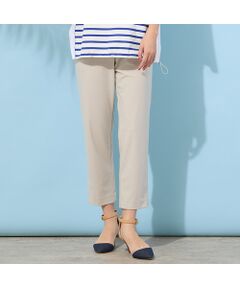 PISANO / ピサーノ ショート・ハーフ・半端丈パンツ | 【手洗いOK・接触冷感・吸水速乾・UVカット】クロップト丈ストレートスリムパンツ