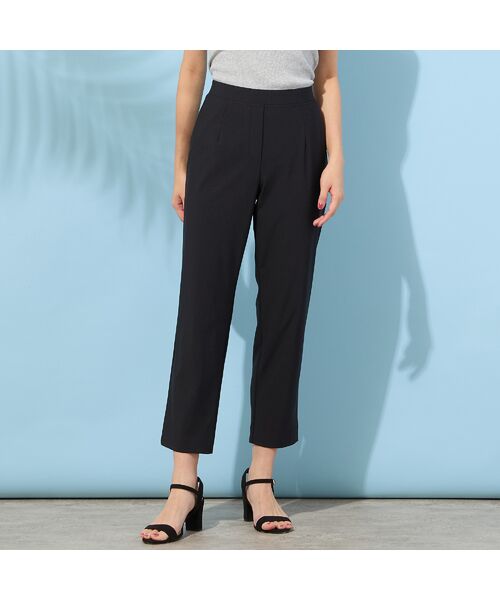 PISANO / ピサーノ ショート・ハーフ・半端丈パンツ | 【手洗いOK・接触冷感・吸水速乾・UVカット】クロップト丈ストレートスリムパンツ | 詳細4
