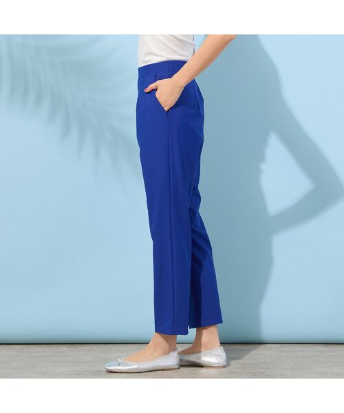 PISANO / ピサーノ ショート・ハーフ・半端丈パンツ | 【手洗いOK・接触冷感・吸水速乾・UVカット】クロップト丈ストレートスリムパンツ | 詳細7