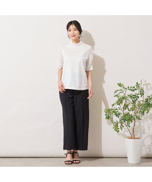 PISANO / ピサーノ その他パンツ | 【手洗いOK・セットアップ対応】フロントピンタックワイドパンツ | 詳細9