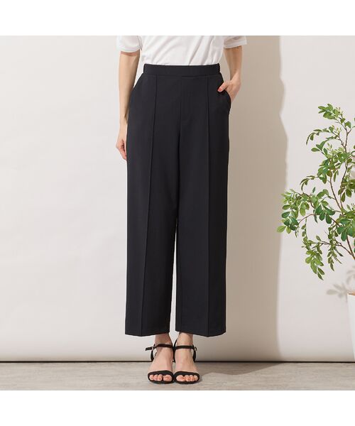 PISANO / ピサーノ その他パンツ | 【手洗いOK・セットアップ対応】フロントピンタックワイドパンツ | 詳細12