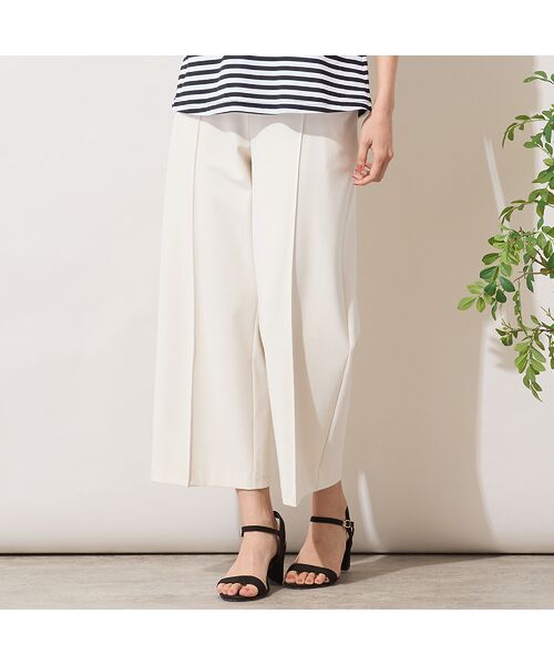PISANO / ピサーノ ショート・ハーフ・半端丈パンツ | 【手洗いOK・接触冷感・吸水速乾・紫外線抑制】ワイドストレートパンツ（オフ）