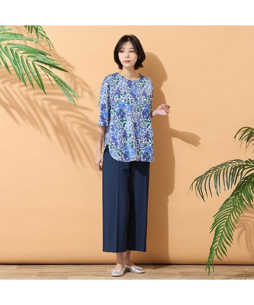 PISANO / ピサーノ ショート・ハーフ・半端丈パンツ | 【手洗いOK・接触冷感・吸水速乾・紫外線抑制】ワイドストレートパンツ | 詳細5