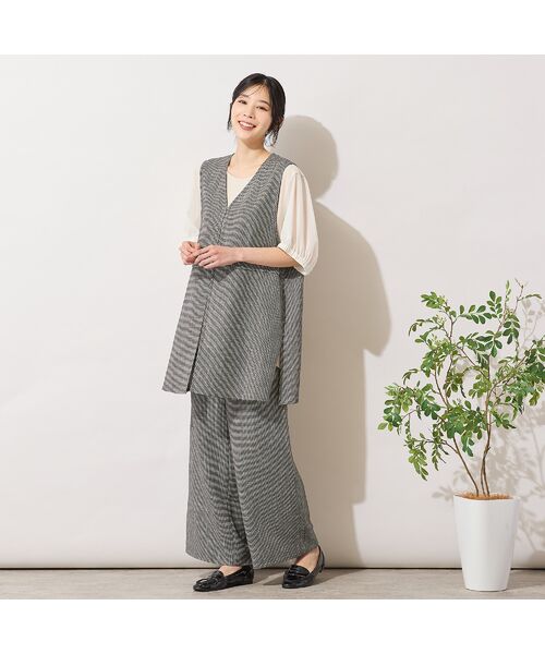 PISANO / ピサーノ その他パンツ | 【セットアップ対応】カラミワイドパンツ | 詳細8