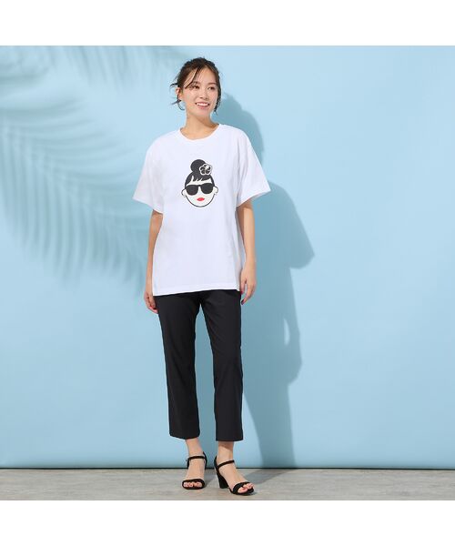 PISANO / ピサーノ カットソー | 【手洗いOK・綿100％・HAPPY FACEコラボ】エマちゃんTシャツ | 詳細3