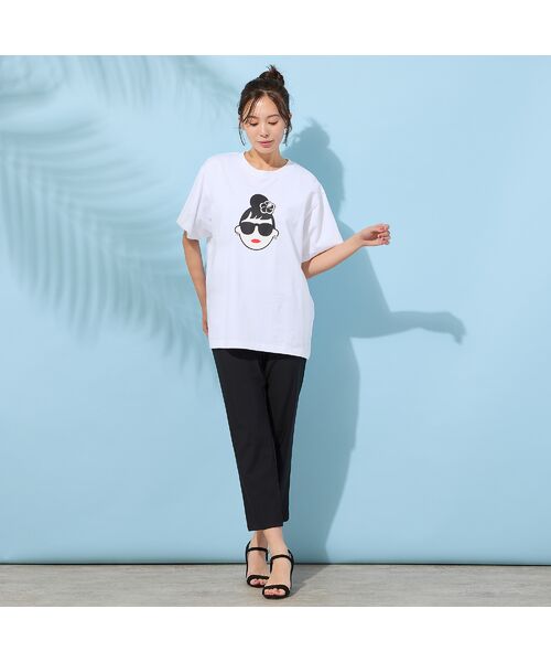 PISANO / ピサーノ カットソー | 【手洗いOK・綿100％・HAPPY FACEコラボ】エマちゃんTシャツ | 詳細4