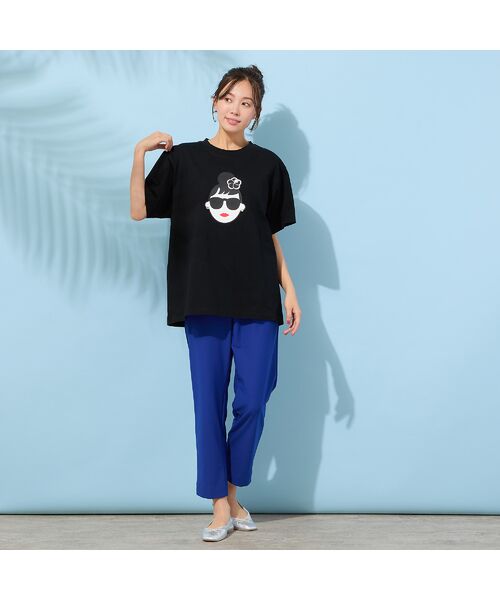 PISANO / ピサーノ カットソー | 【手洗いOK・綿100％・HAPPY FACEコラボ】エマちゃんTシャツ | 詳細8