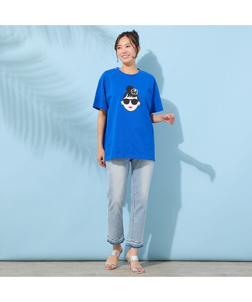 PISANO / ピサーノ カットソー | 【手洗いOK・綿100％・HAPPY FACEコラボ】エマちゃんTシャツ | 詳細12