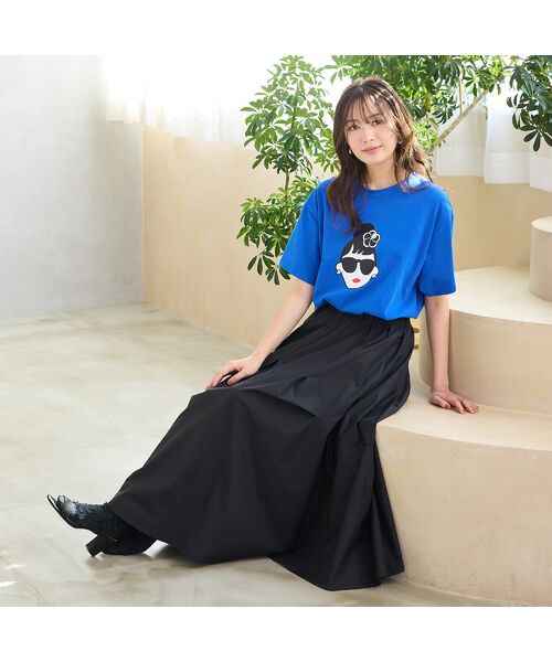 PISANO / ピサーノ カットソー | 【手洗いOK・綿100％・HAPPY FACEコラボ】エマちゃんTシャツ | 詳細13