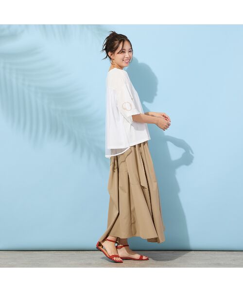 PISANO / ピサーノ カットソー | 【手洗いOK・紫外線防止・接触冷感】『Soleil』袖プリントカットソー | 詳細5