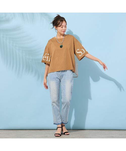 PISANO / ピサーノ カットソー | 【手洗いOK・紫外線防止・接触冷感】『Soleil』袖プリントカットソー | 詳細7