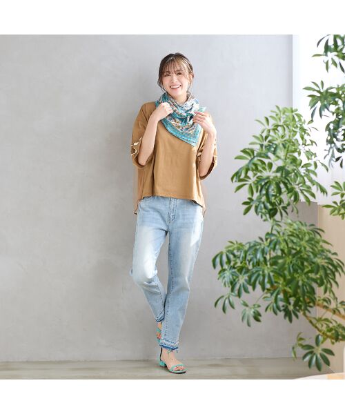 PISANO / ピサーノ カットソー | 【手洗いOK・紫外線防止・接触冷感】『Soleil』袖プリントカットソー | 詳細8