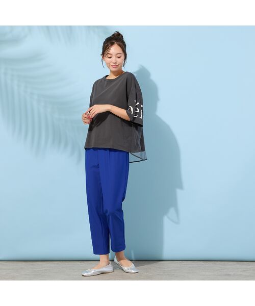 PISANO / ピサーノ カットソー | 【手洗いOK・紫外線防止・接触冷感】『Soleil』袖プリントカットソー | 詳細14