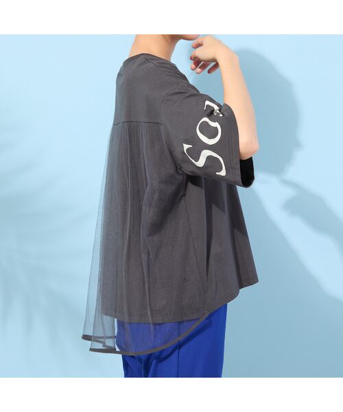 PISANO / ピサーノ カットソー | 【手洗いOK・紫外線防止・接触冷感】『Soleil』袖プリントカットソー | 詳細17