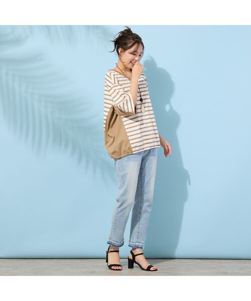 PISANO / ピサーノ カットソー | 【手洗いOK・綿100％】ボーダーリラックスカットソー | 詳細4