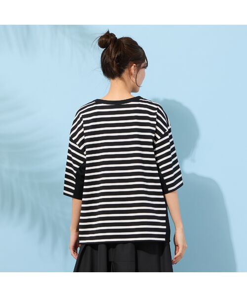 PISANO / ピサーノ カットソー | 【手洗いOK・綿100％】ボーダーリラックスカットソー | 詳細9