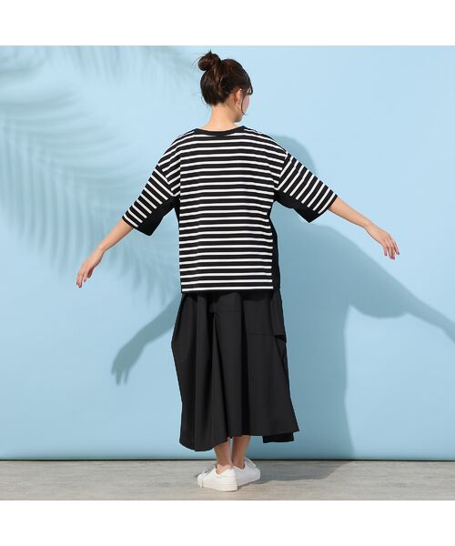 PISANO / ピサーノ カットソー | 【手洗いOK・綿100％】ボーダーリラックスカットソー | 詳細13