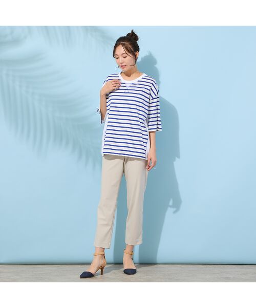 PISANO / ピサーノ カットソー | 【手洗いOK・綿100％】ボーダーリラックスカットソー | 詳細16