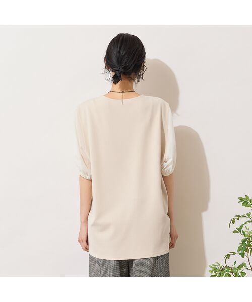 PISANO / ピサーノ カットソー | 【手洗いOK・セットアップ対応】シフォンパフスリーブカットソー | 詳細2