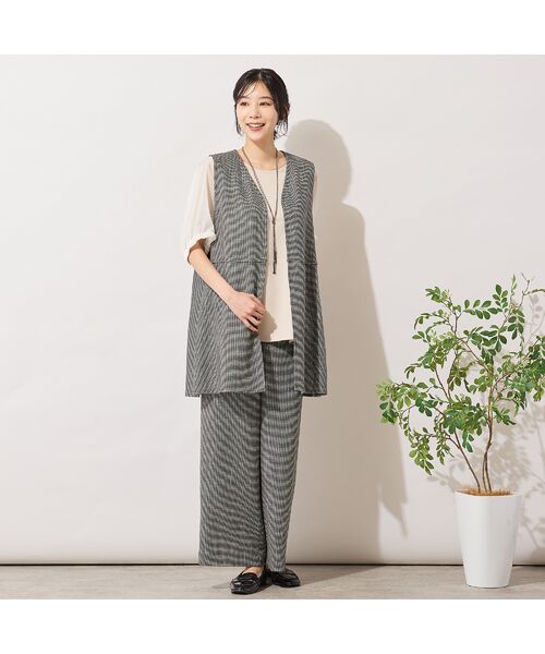 PISANO / ピサーノ カットソー | 【手洗いOK・セットアップ対応】シフォンパフスリーブカットソー | 詳細6