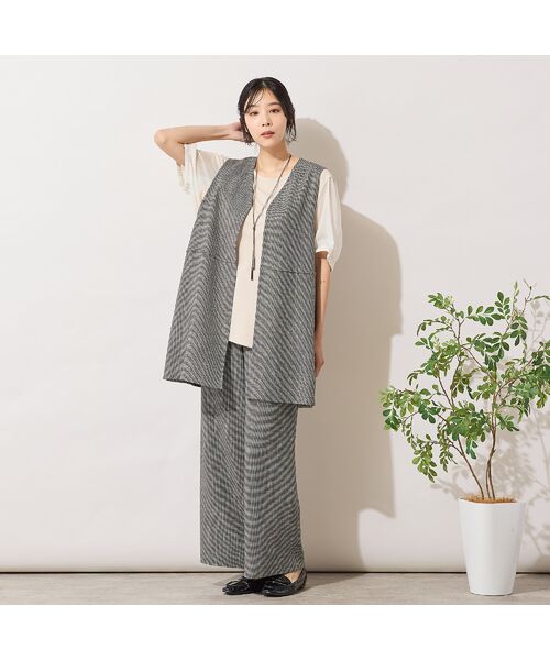 PISANO / ピサーノ カットソー | 【手洗いOK・セットアップ対応】シフォンパフスリーブカットソー | 詳細7