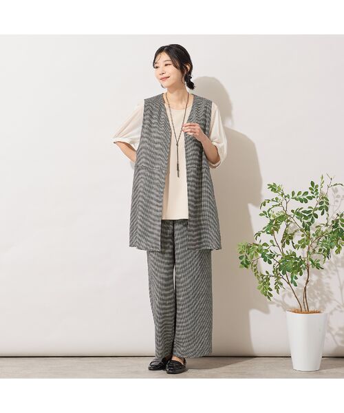 PISANO / ピサーノ カットソー | 【手洗いOK・セットアップ対応】シフォンパフスリーブカットソー | 詳細8