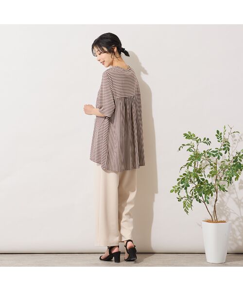 PISANO / ピサーノ カットソー | 【手洗いOK・接触冷感】切り替えボーダーカットソー | 詳細12